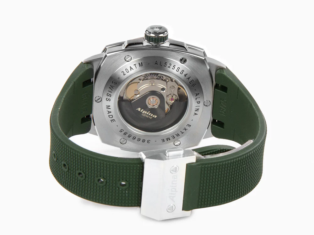 Alpina Alpiner Extreme Automatic Watch, Green, Green, 41 mm, Day, AL-525GR4AE6 - Image 3