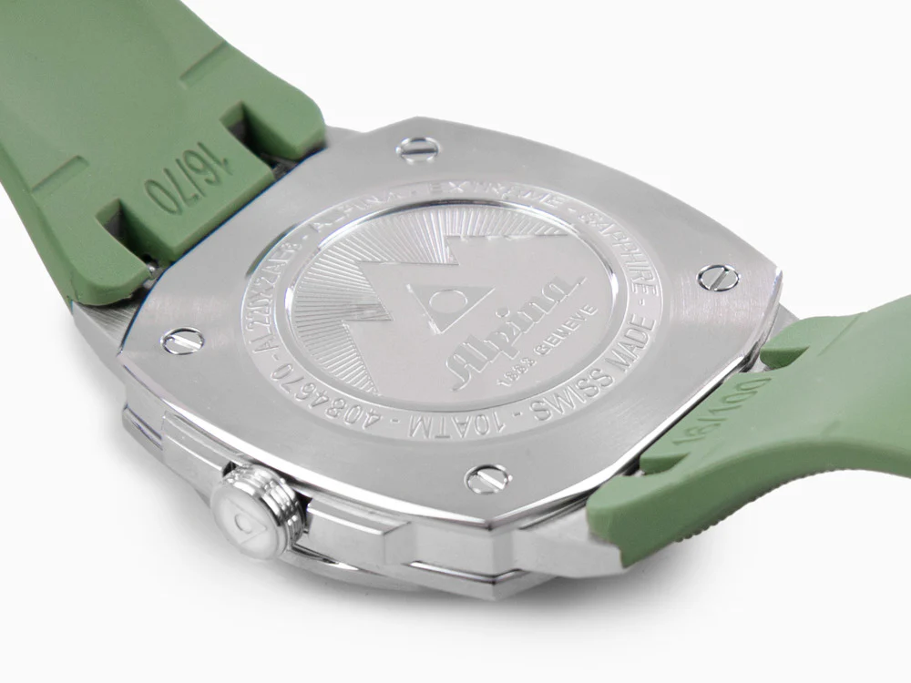 Alpina Alpiner Extreme Quartz Watch, Green, 35mm, AL-220K2AE6 - Image 8