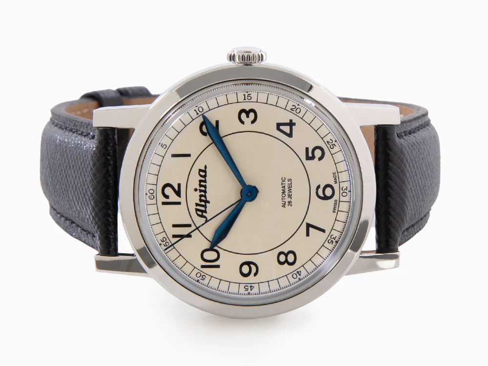 Alpina Alpiner Heritage Automatic Watch, Beige, Black, 38 mm, AL-520BG3SH6 - Image 7