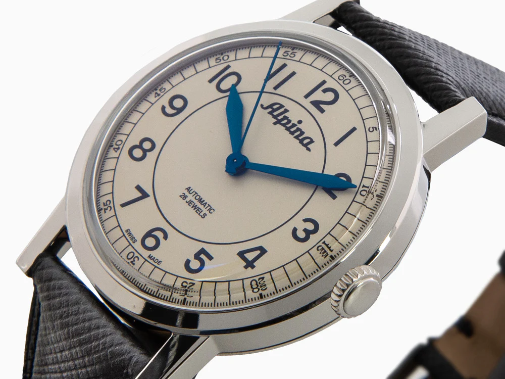 Alpina Alpiner Heritage Automatic Watch, Beige, Black, 38 mm, AL-520BG3SH6 - Image 8