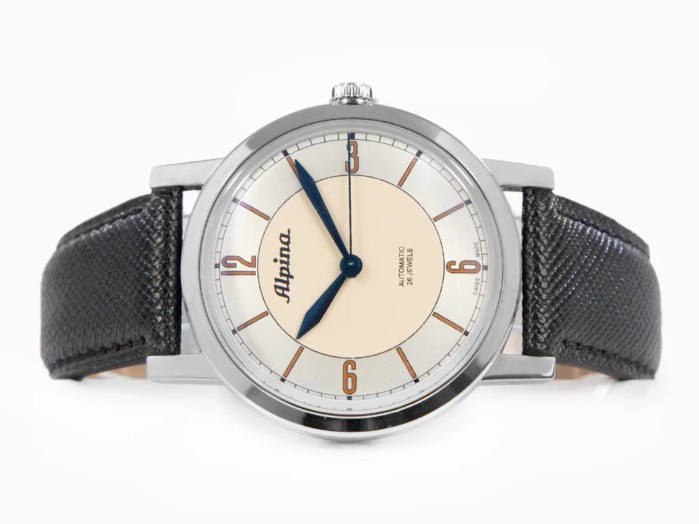 Alpina Alpiner Heritage Automatic Watch, Beige, Black, 38 mm, AL-520SBG3SH6 - Image 7