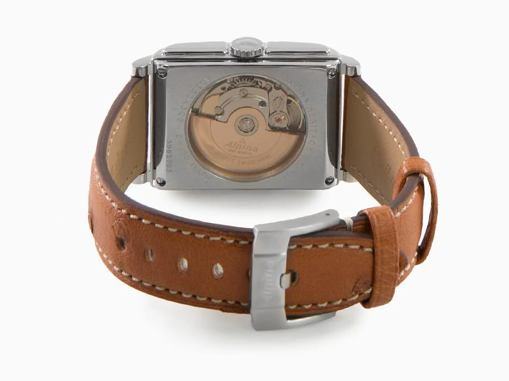 Alpina Alpiner Heritage Carrée Automatic 140 Years Watch, Black, AL-530BA3C6 - Image 3
