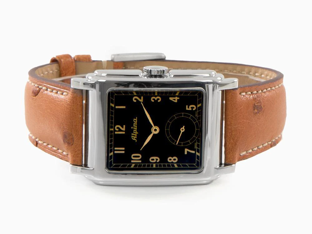 Alpina Alpiner Heritage Carrée Automatic 140 Years Watch, Black, AL-530BA3C6 - Image 7