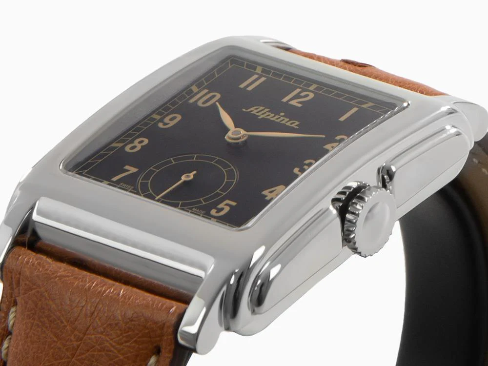 Alpina Alpiner Heritage Carrée Automatic 140 Years Watch, Black, AL-530BA3C6 - Image 8
