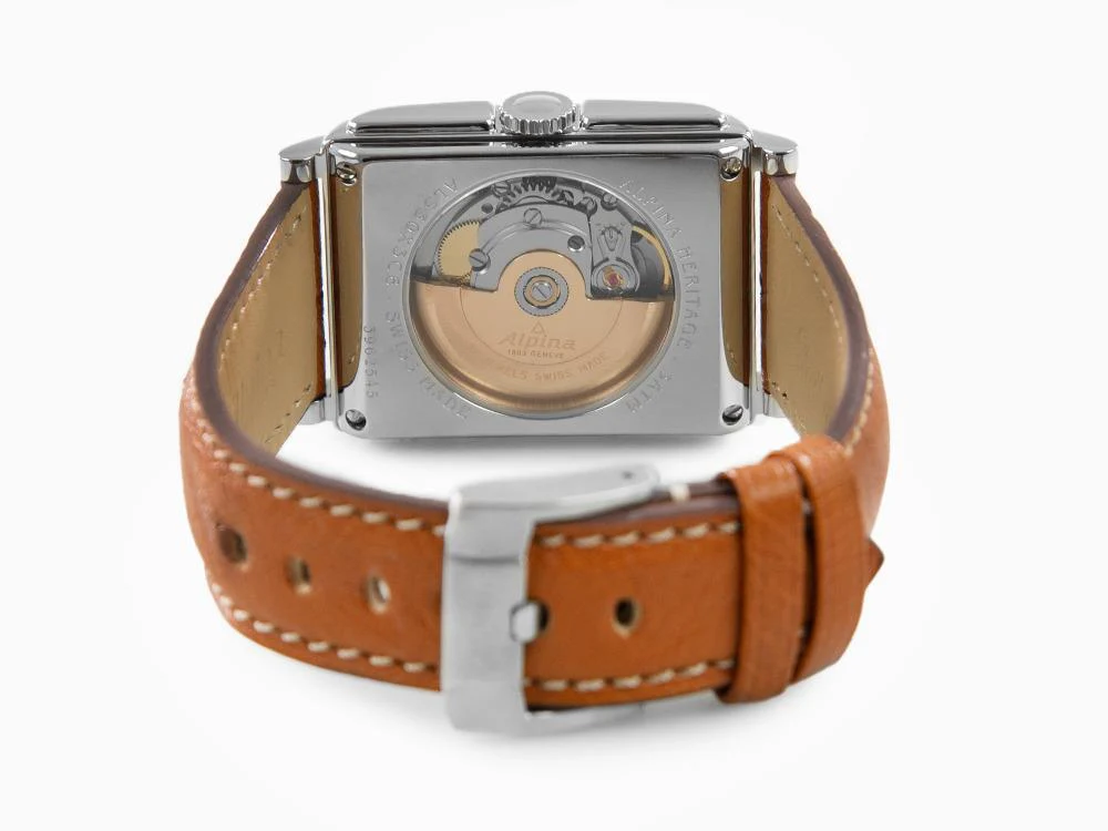 Alpina Alpiner Heritage Carrée Automatic 140 Years Watch, Silver, AL-530SAC3C6 - Image 3