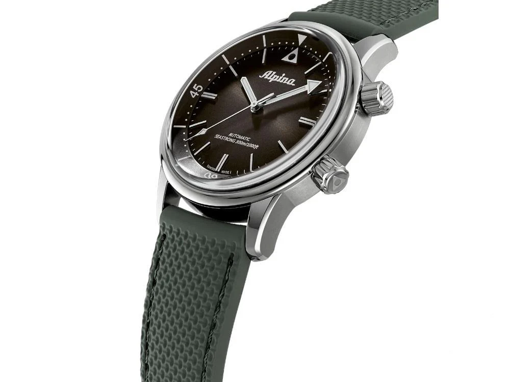Alpina Seastrong Diver 300 Heritage Automatic Watch, Green, 42 mm, AL-520GR4H6 - Image 4