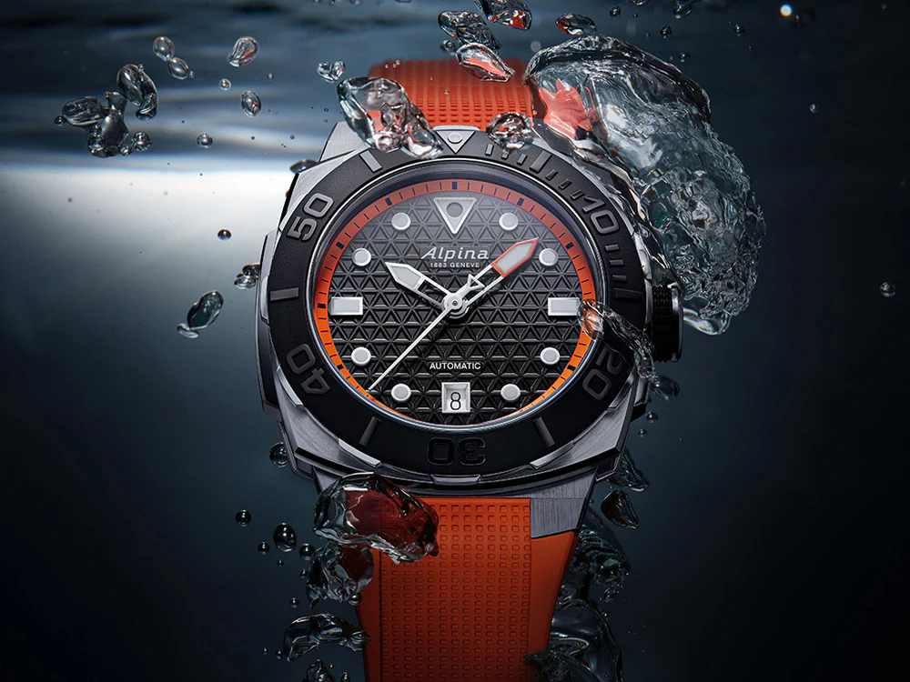 Alpina Seastrong Diver Extreme Automatic Watch, Orange, 39 mm, AL-525BO3VE6 - Image 10