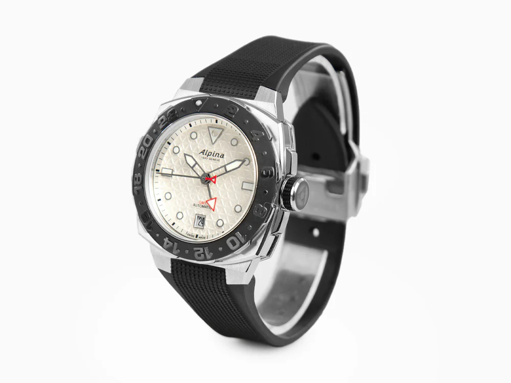 Alpina Seastrong Diver Extreme GMT Automatic Watch, White, 39 mm, AL-560LG3VE6 - Image 4