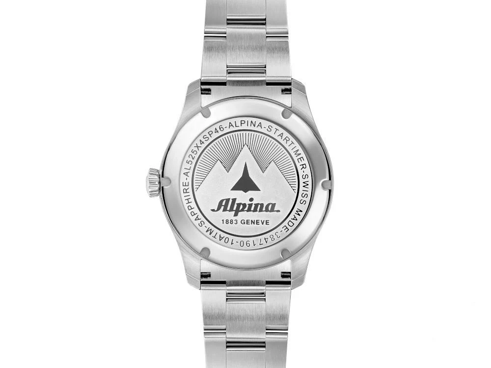 Alpina Startimer Pilot Automatic Watch, 41 mm, Black, Day, AL-525BW4S26B - Image 3