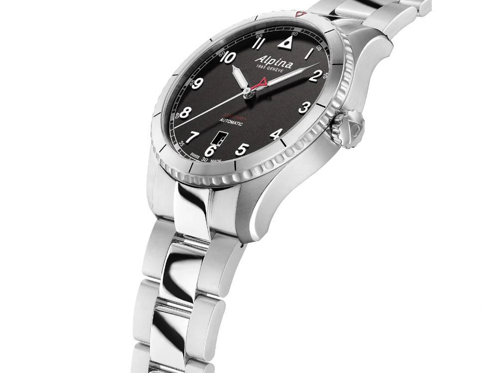 Alpina Startimer Pilot Automatic Watch, 41 mm, Black, Day, AL-525BW4S26B - Image 4