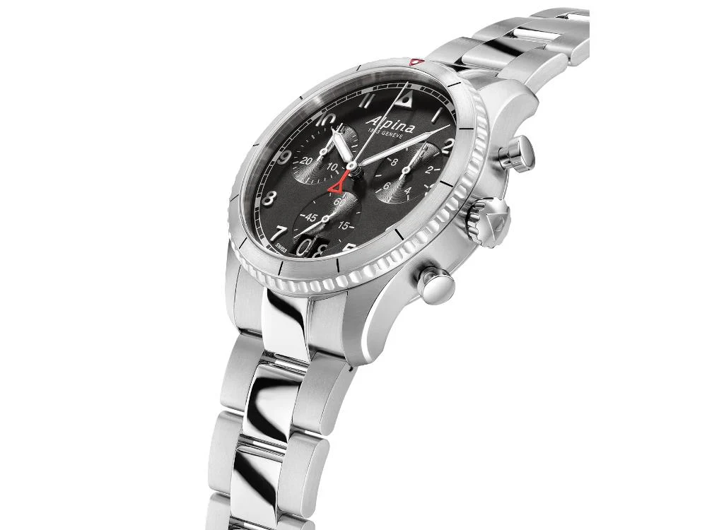 Alpina Startimer Pilot Chronograph Big Date Quartz Watch, 41 mm, AL-372BW4S26B - Image 4