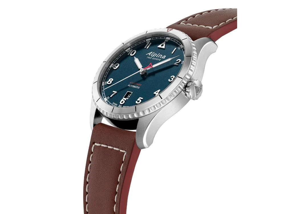 Alpina Startimer Pilot Petroleum Blue Automatic Watch,41 mm, AL-525NW4S26 - Image 4