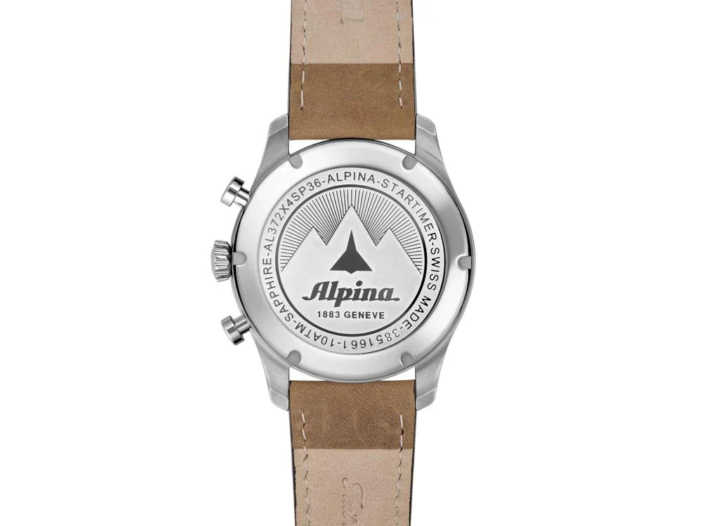 Alpina Startimer Pilot Quartz Watch, 41 mm, Blue, Day, AL-372NW4S26 - Image 10