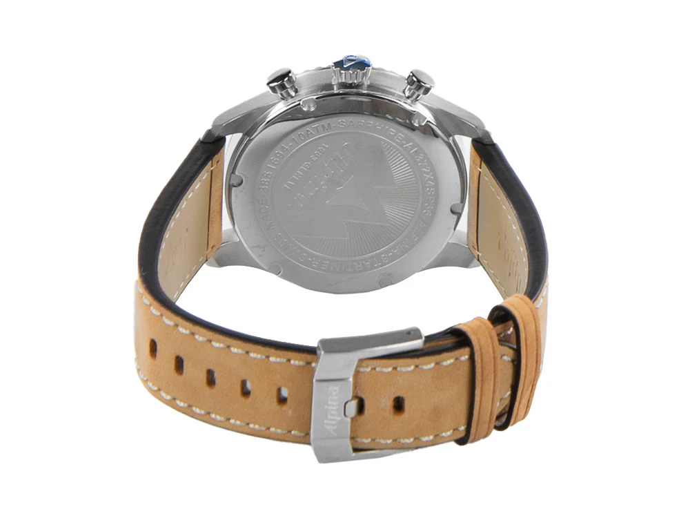 Alpina Startimer Pilot Quartz Watch, 41 mm, Blue, Day, AL-372NW4S26 - Image 3