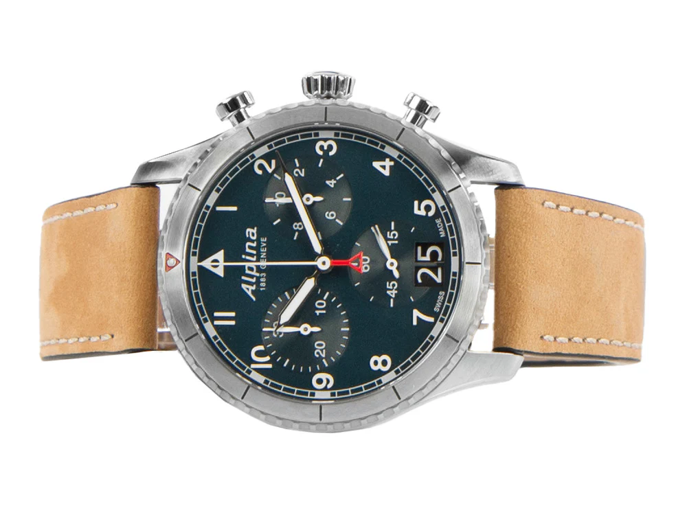 Alpina Startimer Pilot Quartz Watch, 41 mm, Blue, Day, AL-372NW4S26 - Image 7