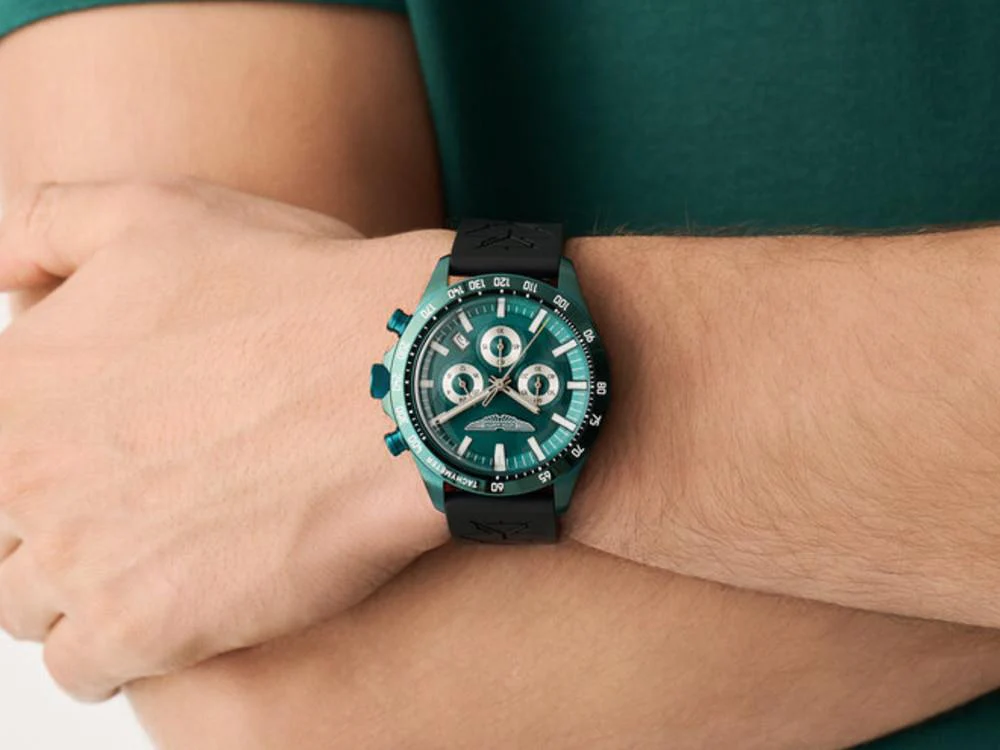Aston Martin Icon SPT Quartz Watch, Green, 44 mm, Chronograph, MTIS2S605 - Image 5