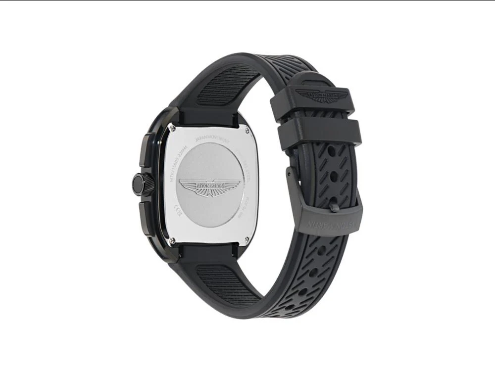 Aston Martin Icon ULT Quartz Watch, Recycled Steel, Black, 40 mm,  MTIU1S605 - Image 4