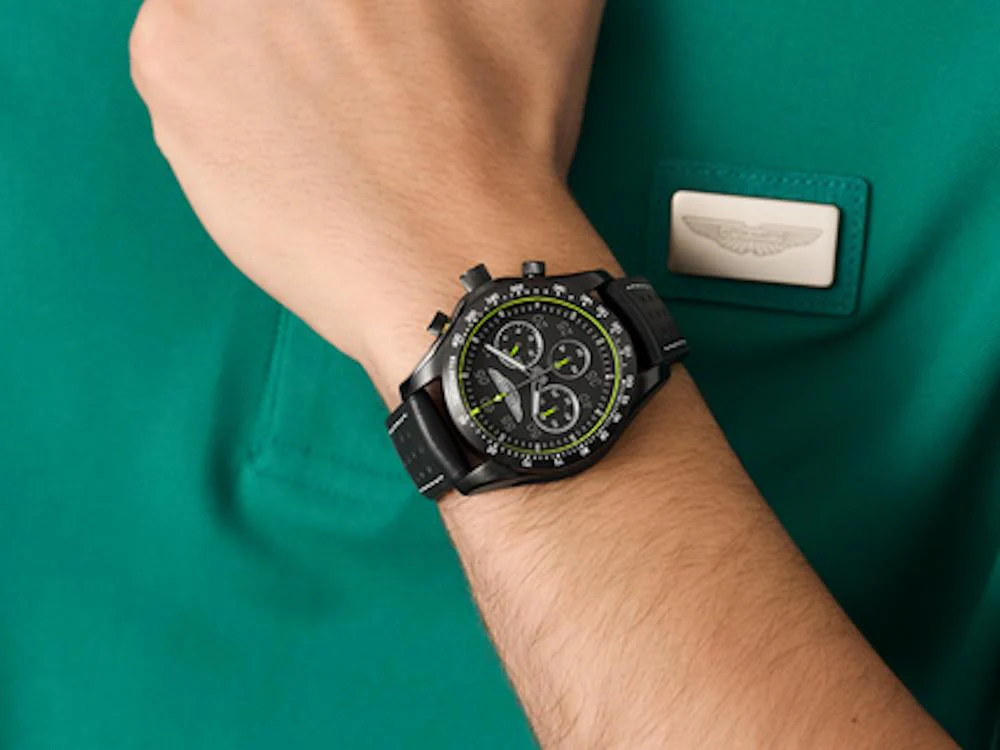Aston Martin SGT Thrill Quartz Watch, Black, 42 mm, Chronograph, MTRS1F502 - Image 4