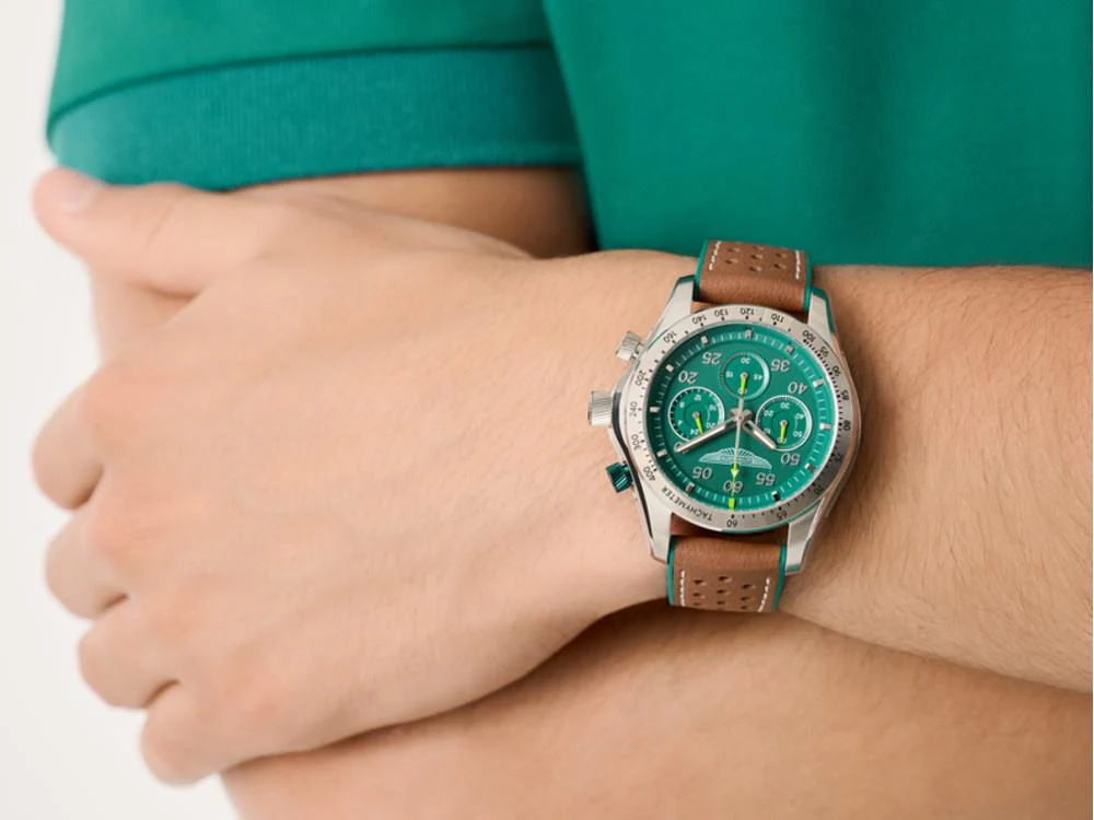 Aston Martin SGT Thrill Quartz Watch, Green, 42 mm, Chronograph, MTRS1F501 - Image 5