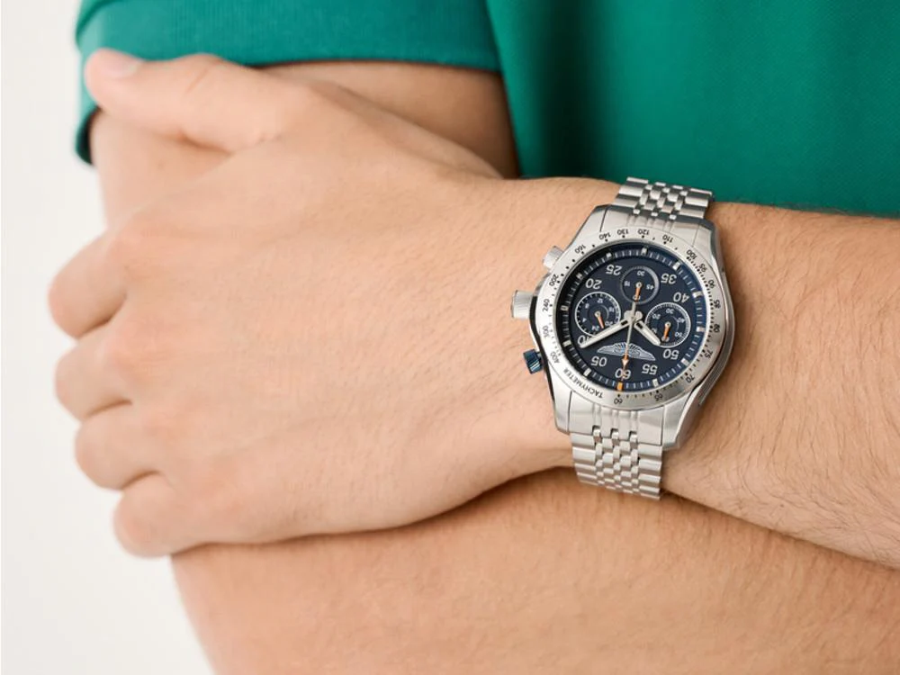 Aston Martin Thrill Quartz Watch,  Blue, 42 mm, Chronograph, MTRS1F503 - Image 5