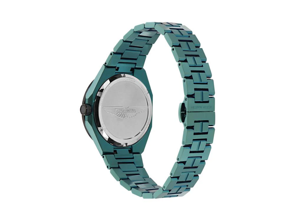 Aston Martin Thrill TKS Quartz Watch, Recycled Steel, Black, 42 mm, MTRI2S606 - Image 4