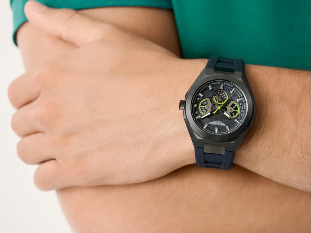 Aston Martin TKS Thrill Quartz Watch, Blue, 42 mm, MTRI1F501 - Image 5