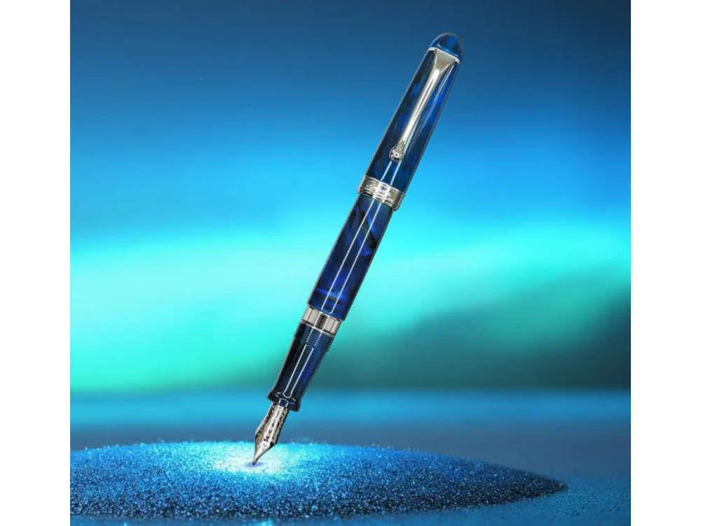 Aurora 88 Boreale Fountain Pen, Blue, Limited Edition, 888-AUB - Image 5