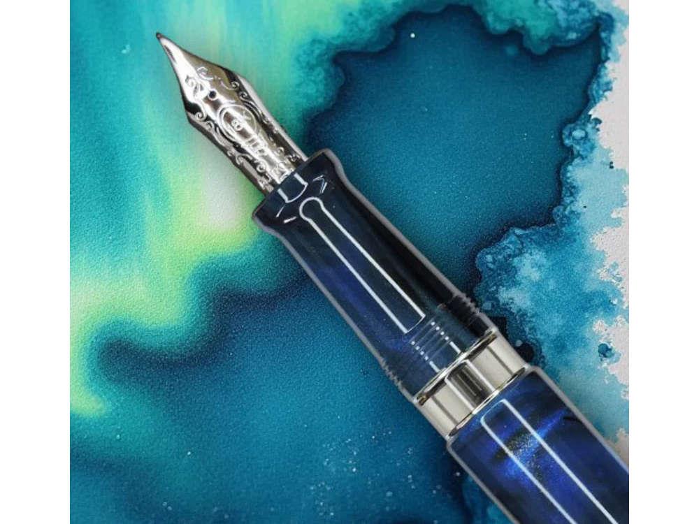 Aurora 88 Boreale Fountain Pen, Blue, Limited Edition, 888-AUB - Image 6