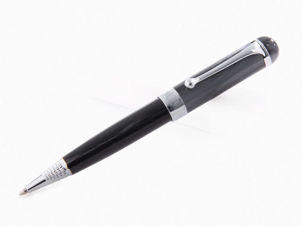 Aurora Alpha Ballpoint pen, Resin, Chrome Trim, Black, H31CN - Image 2