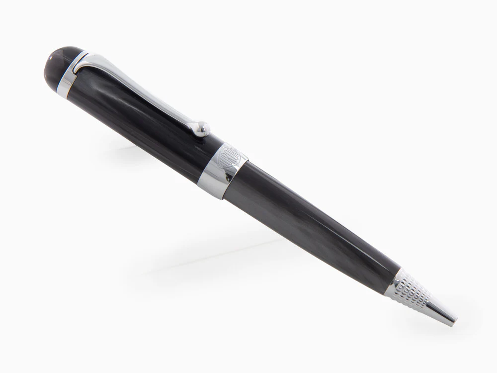 Aurora Alpha Ballpoint pen, Resin, Chrome Trim, Black, H31CN - Image 3
