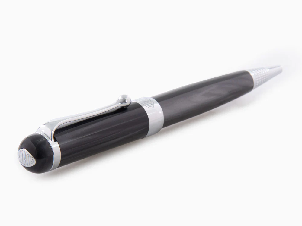 Aurora Alpha Ballpoint pen, Resin, Chrome Trim, Black, H31CN - Image 6