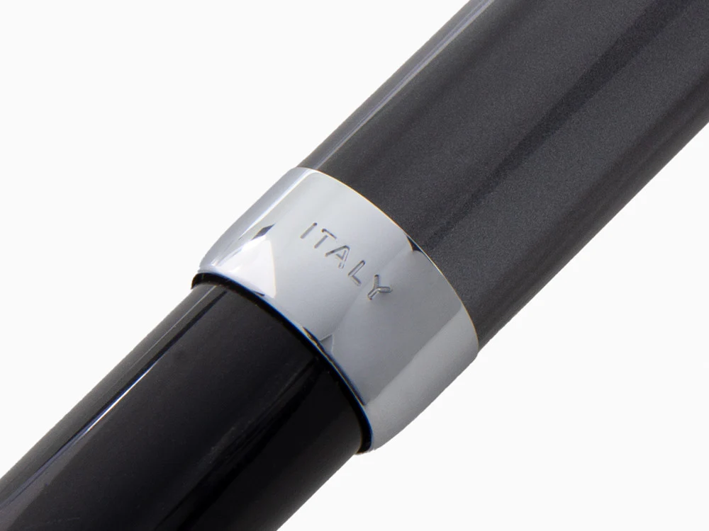Aurora Alpha Ballpoint pen, Resin, Chrome Trim, Black, H31CN - Image 8
