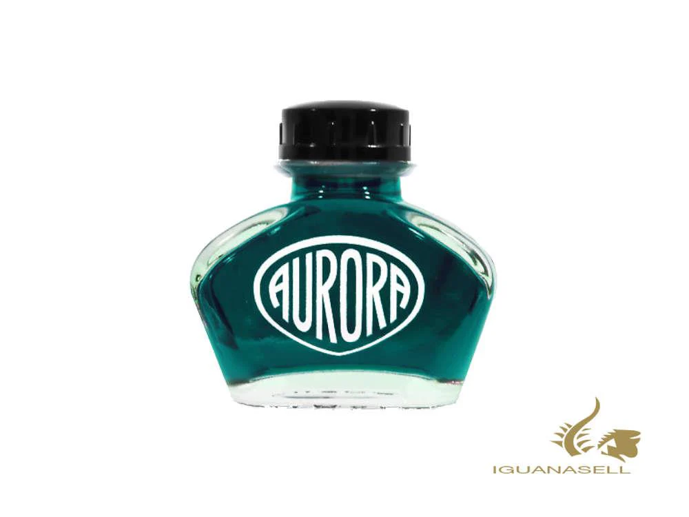 Aurora Ink Bottle, Green, 55ml, Crystal NC124-VE - Image 2