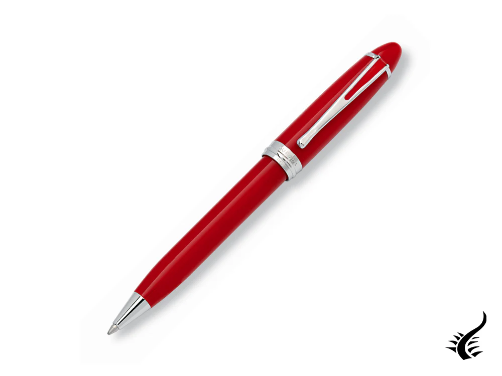 Aurora Ipsilon Ballpoint pen, Red Resin, Chrome trim, B32CR - Image 7