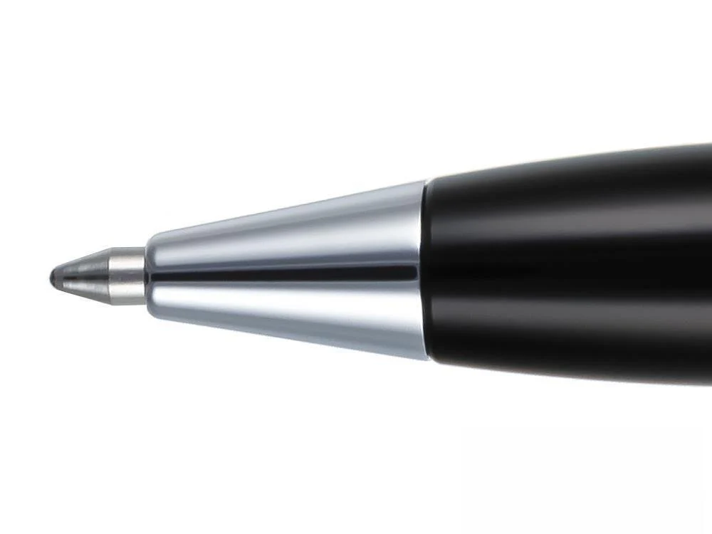 Aurora Ipsilon Ballpoint pen, Resin, Chrome trim, Black, B34CQN - Image 4