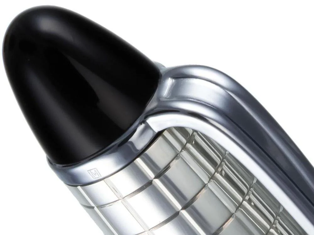 Aurora Ipsilon Ballpoint pen, Resin, Chrome trim, Black, B34CQN - Image 5