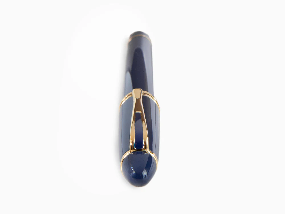 Aurora Ipsilon De Luxe Fountain Pen Blue Resin B12B - Image 6