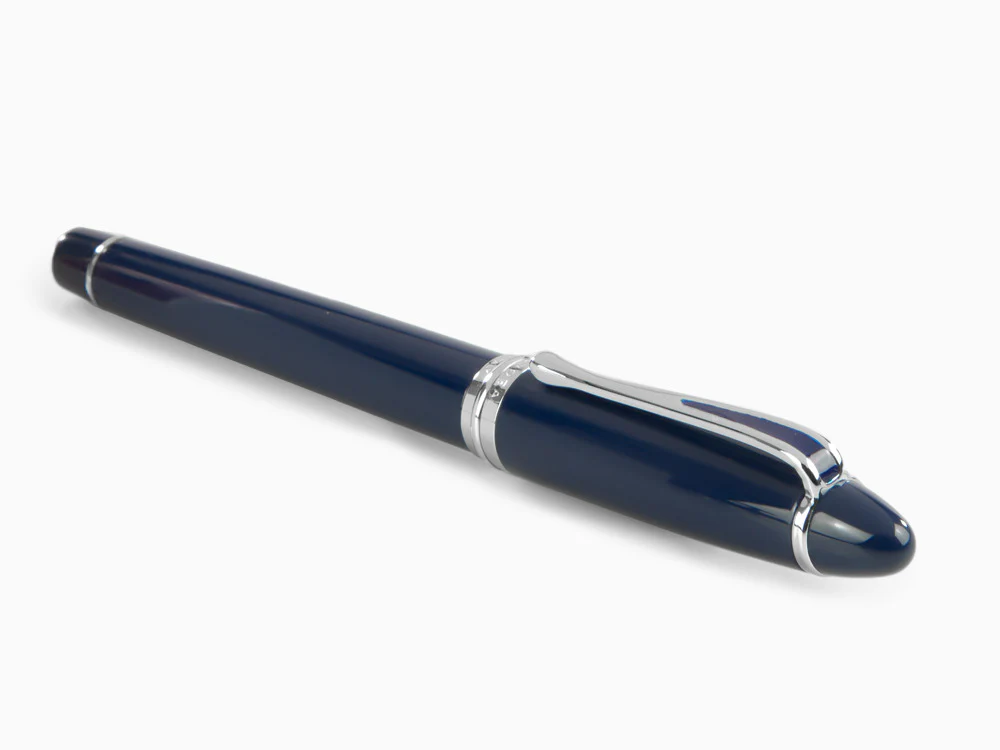 Aurora Ipsilon De Luxe Fountain Pen Blue Resin B12CBM - Image 6