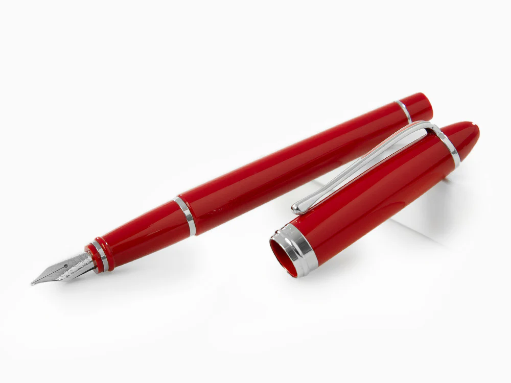 Aurora Ipsilon De Luxe Fountain Pen Red Resin B12CRM - Image 4