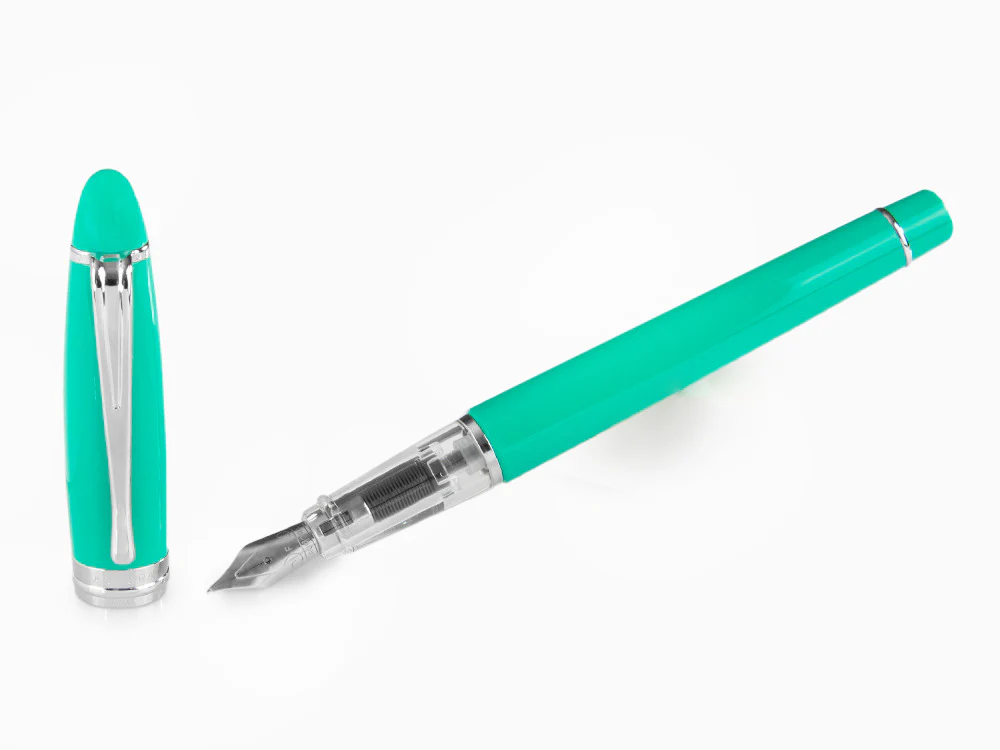 Aurora Ipsilon Demo Colors INTUITIVO Fountain Pen, Resin, Blue, B09-CVS - Image 2