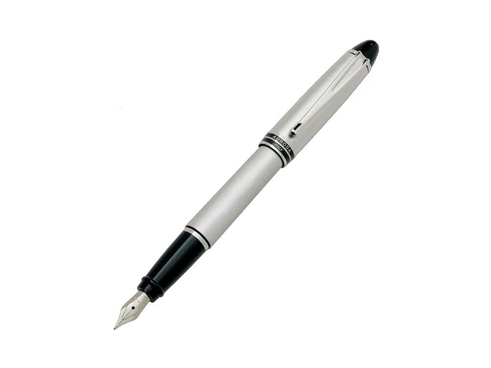 Aurora Ipsilon Fountain Pen, Chrome, Grey, B16 - Image 2