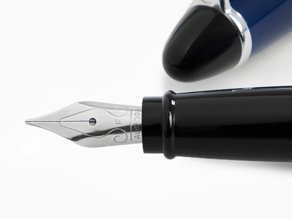 Aurora Ipsilon Fountain Pen, Resin, Blue, Rhodium trim, B11-CB - Image 5