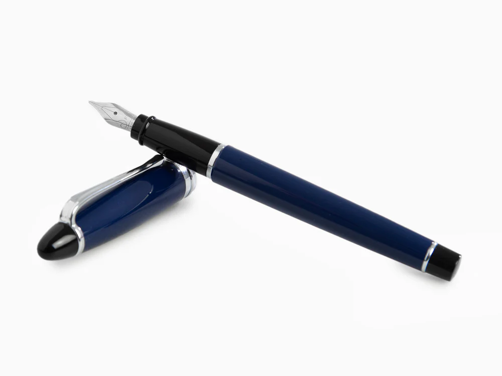 Aurora Ipsilon Fountain Pen, Resin, Blue, Rhodium trim, B11-CB - Image 7