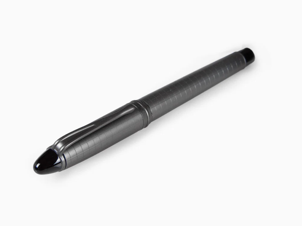 Aurora Ipsilon Full Metal Black Fountain Pen, Ruthenium, B16-RQ - Image 6