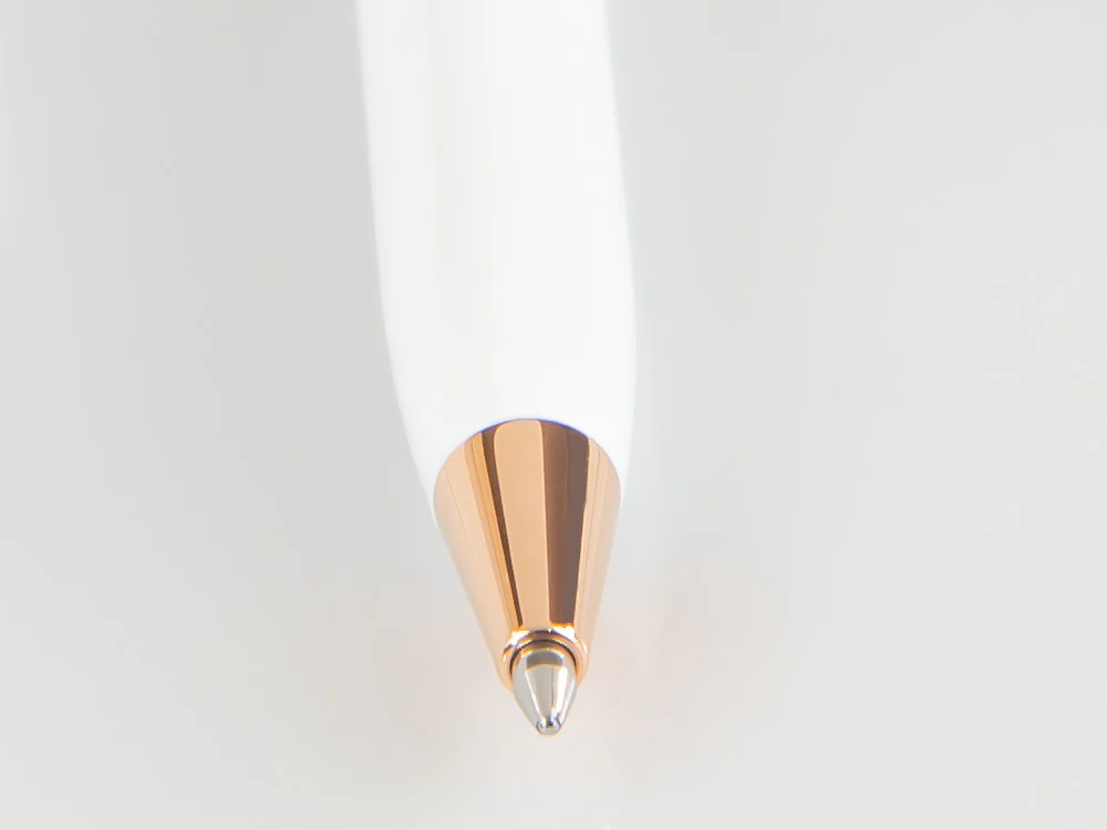 Aurora Ipsilon Winter Ballpoint pen, Resin, Rose Gold PVD, White, B31-PW - Image 4
