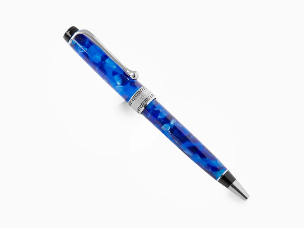 Aurora Optima Ballpoint pen, Auroloide, Blue, Chrome Trim, 998-CBA - Image 3