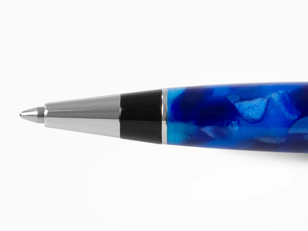 Aurora Optima Ballpoint pen, Auroloide, Blue, Chrome Trim, 998-CBA - Image 4