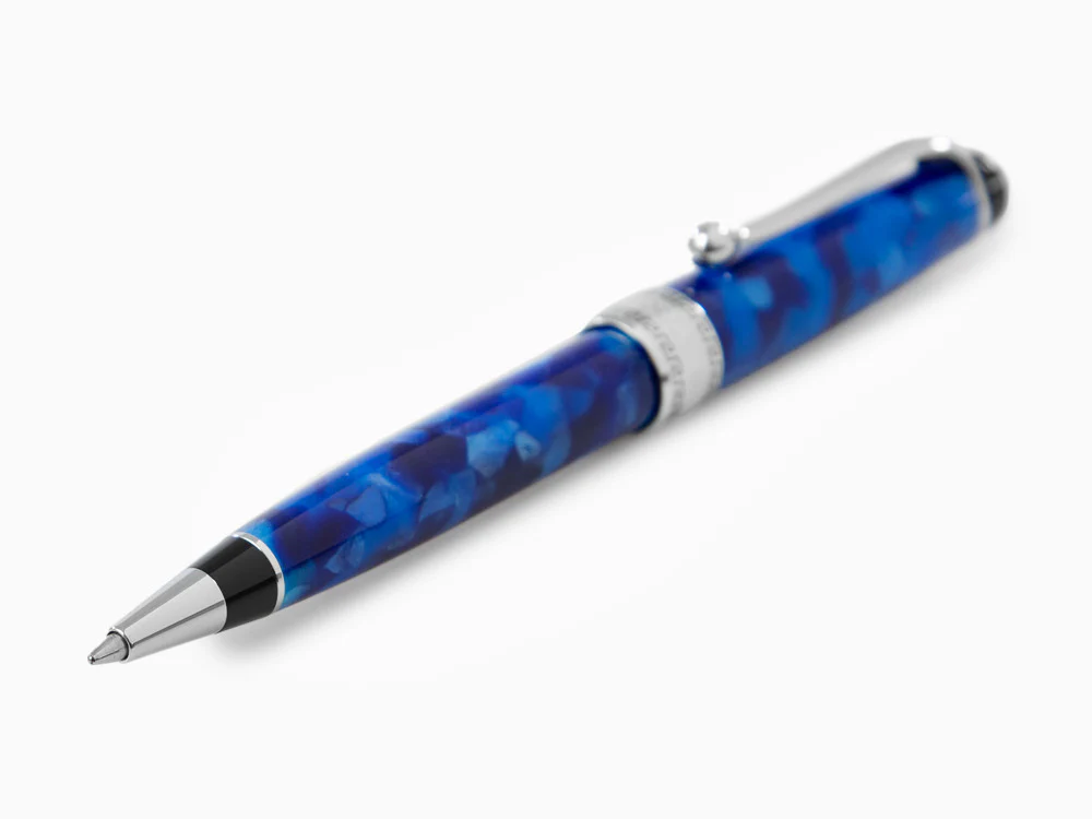 Aurora Optima Ballpoint pen, Auroloide, Blue, Chrome Trim, 998-CBA - Image 5