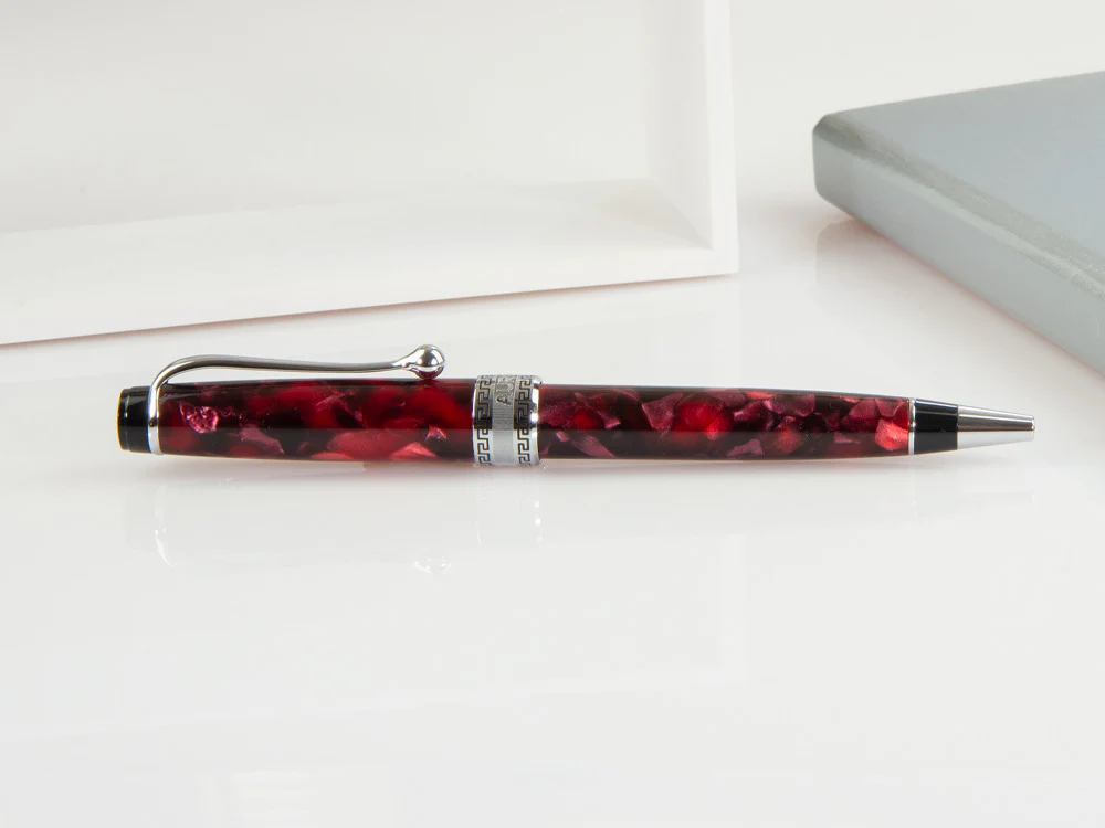 Aurora Optima Ballpoint Pen, Auroloide, Chrome Trim, 998-CXA - Image 5