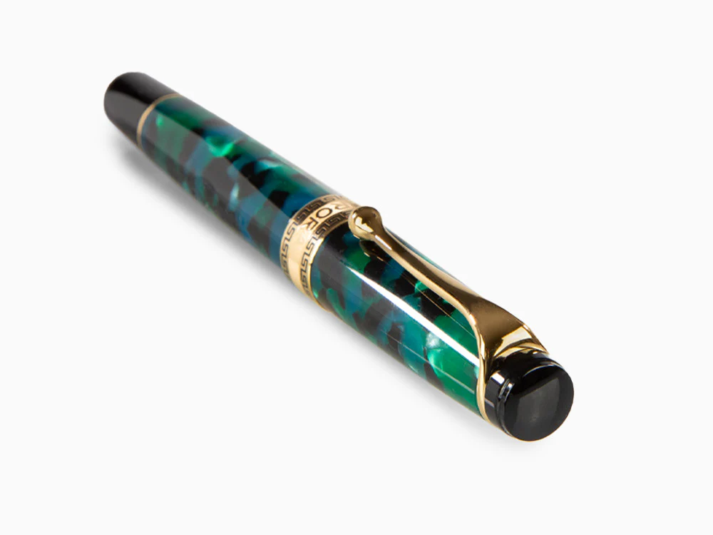 Aurora Optima Fountain Pen, Auroloide, Green, Gold plated, 996V - Image 5